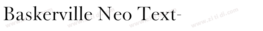 Baskerville Neo Text字体转换